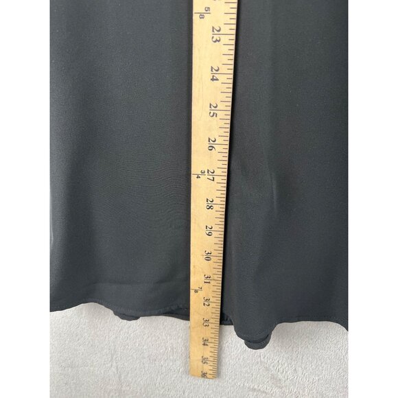 Lulus Follow Me Black Long Sleeve Dress Fit & Flare Dress Keyhole Back Medium - Picture 12 of 15